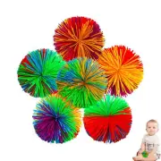 Lifreer 1PCS Monkey Stringy Balls Sensory Toy Fidget Toy Colorful Soft Silicone