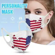 (3 Pack) Face Mask American Flag Washable Reusable