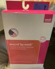 Medi assure medical compression stockings closed toe black 15 - 20 size XL