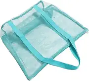 [GANAZONO] Large Capacity Mesh Beach Bag Foldable Tote with Ergonomic Shoulder Strap for Beach Trips Shopping and Travel Durable Versatile Storage for Families