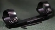 BAIKAL rifle scope mounts, 1 inch rings and bases, STEEL MATTE finish.