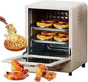 750W Countertop Mini Oven Air Fryer, 15L Electric Household Multi-Function Oven with Adjustable Temperature and Timer, Air Fryer Toaster Oven Combo 360° Hot Air Circulation