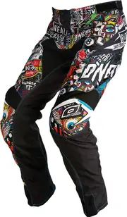 ONeal Mayhem Crank, textile pants , color: Black/Red/Blue/Yellow , size: 34