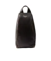 Nappa leather backpack One size dark brown
