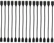 HUALAND 15pcs Black 0.3M/ 0.98ft 4 Color RGB Extension Cable LED Strip Connector for SMD 5050 3528 LED Light Strip RGB Wire
