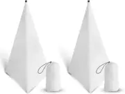 Speaker Stand Cover Tripod Stand Skirt Skrim 360 Degree Cover White X 2