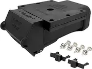 Trailer Vision SB 175 Anderson Plug Mounting Kit - 175 Amp Anderson Connector Type Cover Assembly with LED Indicator - UV Insulated Protection for Solar, Marine, Mobile, Industrial - 175A Black