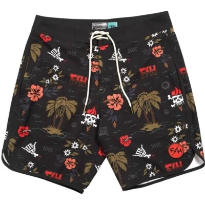 Fasthouse Tribe 18" Boardshorts | Black | Sz 32