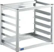 NSF Aluminum Wall Mounted Sheet Bun Pan Rack Holds 5 Half Size Sheet Pans