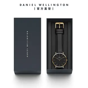 Daniel Wellington 手錶 Classic Sheffield 40mm爵士黑真皮皮革錶-三色任選(DW00100127 DW00100544 DW00100133)/ 金框