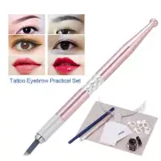Permanent Tattoo Kit Microblading Makeup Eyebrow Tattoo Practice Pen Needle kit