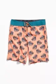 PATAGONIA BOYS WAVEFARER BOARDSHORTS PALMS OF MY HEART BREAK UP BLUE SIZE 16 NWT