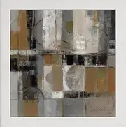 Frame Company Watson Range Circles and Squares by Silvia Vassileva, Photo Frame - 12 x 12 Inches, White