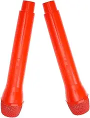Versatile Fake Microphone Props 2pcs Simulation Microphone for Boys and Girls' Speech Training Party