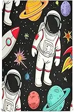 RPLIFE Astronauts Dish Towels and Dishcloths Sets, 28x18 Inch Decorative Spring Kitchen Towel, Set of 4