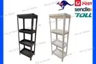 IKEA VESKEN 4 Shelf Unit Bathroom Kitchen Laundry Storage Organiser WHITE BLACK