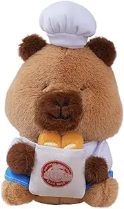 Capybara Plush Keychain, Cute Stuffed Animal Toy Pendant, 4.72x3.15x4.73x3.14 Inches, Entertainment Buddy, Soft Doll Charm, for Backpack, Kids and Collectors