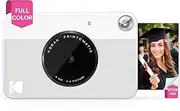 [KODAK] Printomatic Full-Color Instant Print Digital Camera - Colorful Photos On Zink 2x3 Sticky-Back Photo Paper - 5MP, Portable, Creative Fun Birthday, Christmas, Holiday - Grey