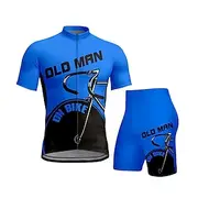 CAWANFLY Men's Cycling Jersey with Shorts Short Sleeve Yellow Red Royal Blue Bike Padded Shorts / Chamois Clothing Suit 3D Pad Quick Dry Anatomic Design Ultrav
