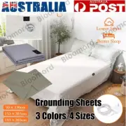 Bed Earthing Sheet Grounding Sheet Mat Queen King Bed Flat Fitted Sheet AU Plug