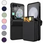 Phone Case For Samsung Galaxy Z Flip 6 5 4 3 Shockproof Hinge Card Holder Cover