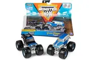 Monster Jam Grave Digger vs Son-Uva Digger Monster Truck Duo Pack- True Metal 1:64 Scale Die-Cast with Original Grave Digger Paint and Body- Works on All 1:64 Tracks- Authentic Collectible for Fans