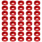 M5 Finish Countersunk Washer 40pcs Aluminum Alloy Flat Cup Screw Gasket Red