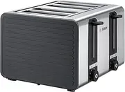 [Bosch] TAT7S45 toaster 4 slice(s) 1800 W Black, Stainless steel