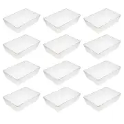 12-Pack Plastic Storage Baskets Bins for Home Junk Drawer, Shelves, and Offic...
