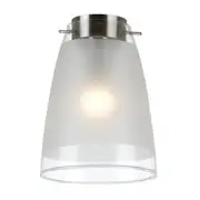 Telbix Lydia Opal Matt & Clear Glass DIY Batten Fix