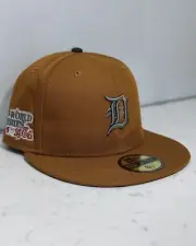NEW ERA 59FIFTY 5950 DETROIT TIGERS 1984 SIDE PATCH FITTED HAT CAP SIZE 6 7/8