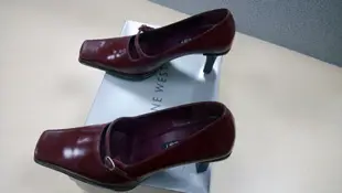 NINE WEST 紅色女高跟鞋 6.5 號