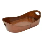 Leatherkart Leather Tray - Boat Shaped with Spaces - Tan