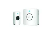 ARLEC Premium 38 Sound Battery Powered Wireless Push Button Door Chime White