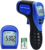 Digital LCD Photo Tachometer Non-Contact RPM Meter Speed Gauge Surface Speed Tach Meter