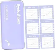 Outanaya 1Set Eyelash Holder Case with Magnetic Strip Travel Friendly Storage Organizer for False Eyelashes Lightweight and Stylish Makeup Container for Women for Lashes and Tools