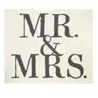 Luxe Cotton Throw Face To Face 100% Cotton Machine Washable Blanket, Mr. & Mrs.