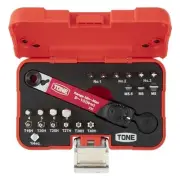 TONE Torque Bit Ratchet Set TBS20 Bit Insertion 10N・m Contents 21 items