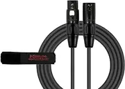 KIRLIN Cable MPC Microphone Cable, XLR, Black, 25FT (MPC-270PB-25/BK)