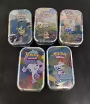 Pokemon Galar Pals 5 Mini Tins C23 Set Of 5 Factory Sealed