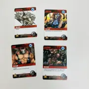4 VILLAIN DC Comics Deck Building Game cards 2020 X - Bane, Clayface, Cheetah...