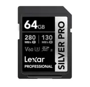 Lexar Professional SILVER PRO 64GB SDXC™ UHS-II Card 64GB—C10, UHS-II(U3), V60