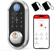 Smart Fingerprint Deadbolt with Keypad & App Control - Keyless Security Solution