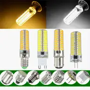 Dimmable E11 E12 E14 E17 G4 G9 BA15D 2.5W LED Corn Bulbs Warm Pure White Silicone Light Bulb AC110V E17 WARM WHITE