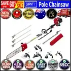 Giantz 65CC Pole Chainsaw Brush Cutter Whipper Snipper Hedge Trimmer Pruner