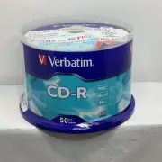 Verbatim 50 Pack Of CD-R Discs. 700 Mb. 52x. 80min. New Sealed