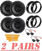 JBL Stage2 3-Way 250 Watts 6.5" Front & Rear Speakers for 1998-2013 Volkswagen