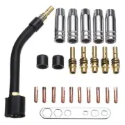24pc For 15AK MIG/MAG M6 Welding Torch Contact Tip Holder Gas Nozzle Wear