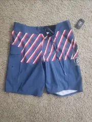 Mens Size 29 - Volcom Blue Swim Board Shorts