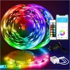 Led Strip Lights 100 Ft Smart with App Remote Control, 5050 RGB for Bedroom, Liv